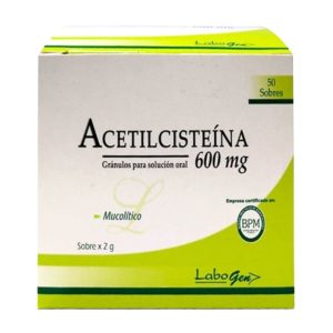 ACETILCISTEINA 600mg (venta sin receta médica)