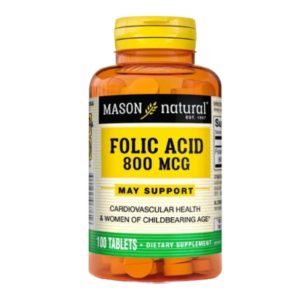 ACIDO FÓLICO 800 Mcg (Venta sin receta médica)