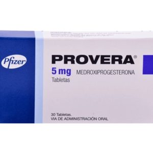 PROVERA 5mg (venta con receta médica)