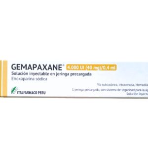 GEMAPAXANE 40mg/0.4ml (venta con receta médica)